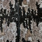 Solemio  Black and Silver Sequin mini Skirt holiday piece New Years Photo 5