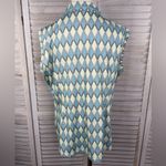 JOFIT Women's Sleeveless Golf Top Multi/Diamond Pattern Photo 2