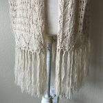 Women's Charming Vintage Cream Lose Knit Kimono Size M Size M Photo 2