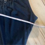 New York & Company Stretch Black Tank Top With Jeweled Neckline Size Large (151) Photo 3