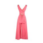 J.Crew NWT Wrap-tie Jumpsuit in Bright Coral Pink Cotton Poplin Jumper 2 $128 Photo 8