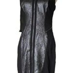 Cache  Animal Print Panel Sheath Dress ZipFront Sz6 Stretchy Office Professional Photo 0