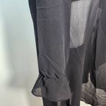 Simply Noelle Black Chiffon and Knit Zip-Up Jacket NWT Size Small/Medium Photo 5