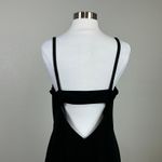 Vera Wang  Backless Cut Out A-Line Long Evening Gown Black Size 4 Formal Dress Photo 7
