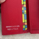 Vera Pelle 🇮🇹 Firenze Handmade Womens Grain Leather Red Mini Trifold Wallet Small Photo 4