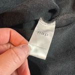 Nap Women's Loungewear Terry Cropped Boxy Drawstring Hem Sweatshirt Black Small Photo 9