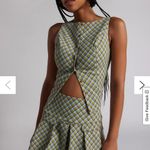 Urban Outfitters  Kimchi Blue Raquel Crop Vest & Pleated Mini Skirt Set Photo 2