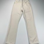 AGOLDE Remy High Rise Straight Jeans Cream Off White Denim 29” Inseam Size 25 Photo 0