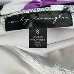 City Triangles Vintage  Bubble Dress Womens S Y2K Purple‎ Geometric Abstract Chic Photo 3