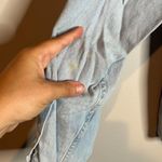 Vintage chambray embellished rhinestone cheetah button down shirt Size M Photo 5