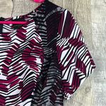 Worthington Petite Small Short Sleeve Peplum Top w/Lace Back Zipper Clos… Photo 4