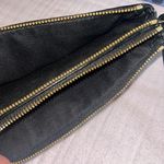 Coach  Black Pebbled Leather Double Zipper Wristlet Photo 6