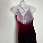 Rampage  Velvet Vintage 90s Y2K red Burgundy Long Strappy Back Gown Dress small Photo 1