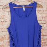 Kyodan | Cutout Side Workout Tank Blue Photo 2