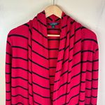 Ralph Lauren Lauren‎  2X Cardigan Red & Blue Striped Open Front Womens Size XXL Photo 1
