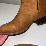 Maurice's Alora Cognac Brown Side Slit Contrast Ankle Boots Photo 4
