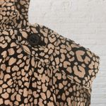 Robert Rodriguez  100% Silk Romper 2 Animal Print Black Pink Shorts Photo 5