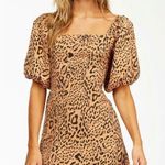 Billabong Paradise Mini Dress Animal Print Women Medium Excellent Condition Photo 0