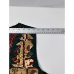 Handmade Reversible Women's Ugly Christmas Vest Folk Santa/Poinsettias Cotton XL Red Photo 6