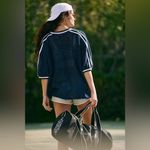 NWT Free People Movement Star Struck Logo Tee Blue Photo 3