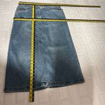Faded Glory Y2K 90s Denim Maxi Skirt Womens 10 Blue‎ Slit A-Line Stretch Modest Vintage Vtg Photo 10