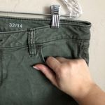 a.n.a Olive Green Skinny Ankle Zipper Jeans Photo 2