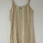 Rip Curl  Linen Striped Midi Dress NWT Photo 3