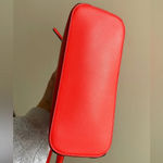 Kate Spade Peyton Dome Crossbody Bag, Medium Saffiano Leather Bag, Gazpacho Red Photo 8