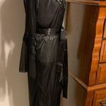 Black Lace Trim Robe Size M Photo 4