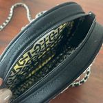 Vera Bradley bag Magnolia Black Round Green floral Sequin chainlink strap size S Photo 5