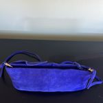 Unbranded Genuine Suede Leather Crossbody Purple Photo 6