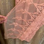 Vivid Importers Of NY Mauve Pink Boho Lace Kimono Duster Coverup XL Photo 4