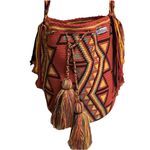 Cordobags Orange‎ Yellow Hippie Crossbody Bucket Bag Tote Purse Fringe Boho Orange Photo 9