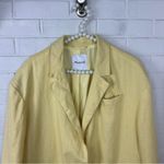 Madewell Yellow The Oversized Linen Blazer Jacket Size XL Photo 5