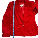 Escada Margaretha Ley VINTAGE Cherry Red Cashmere Blazer Shawl Collar Womens 4 Photo 4