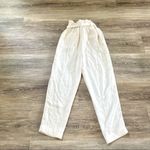 A New Day  cream paper bag high rise ankle pants Photo 3