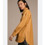 Anthropologie Maeve Faux Leather Shirt Jacket Photo 5