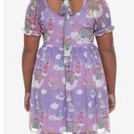 Care Bears Characters In The Clouds Dress Plus Size Puff Sleeves Pastel Rainbow Photo 2