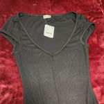 Free People NWT  Intimately Weekend Vibe Tee Bodysuit  COLOR: BLACK  Size: XS Photo 10