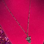 Boutique Sterling Silver 925 Angel Harp Sparkle Necklace Religion Jewelry Catholic Church Photo 2