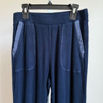 Stateside sz S Navy Blue Waffle-Knit Lounge Jogger Pants Photo 1