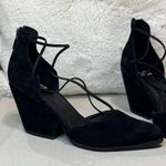 Eileen Fisher  Black Suede Wedges Photo 7