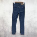 J Crew Mercantile Womens Jeans Size 24 Skinny Clean Girl Classic Dark Wash Basic Blue Photo 2