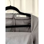 ZARA  Pleated Long Sleeve Mini Dress Photo 6