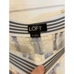 Ann Taylor Loft Blue Striped Strapless Jumpsuit Women's‎ Medium Drawstring Waist Casual Photo 2