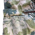 Joie  Floral Linen Blazer Jacket Green and Cream One Button Womens Size Medium Photo 3