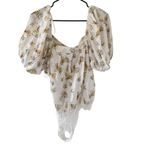 Free People  Intimately NEW Angela Floral Print Bodysuit Photo 4