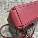 Coach  Mini Brooke Carryall Satchel Pink Glitter Crossgrain Leather Gold Photo 6