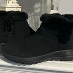 Skechers Sketchers Air Cooled Goga Mat Black Booties Slip On Ankle Boot Photo 0
