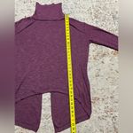 We The Free Free People  Split Back Turtleneck Sweater Size Medium purple Photo 8